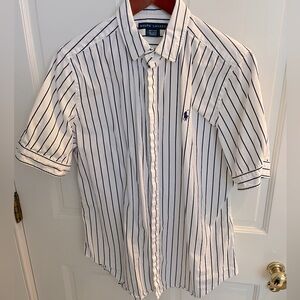Ralph Lauren Polo Navy Striped Button Down
